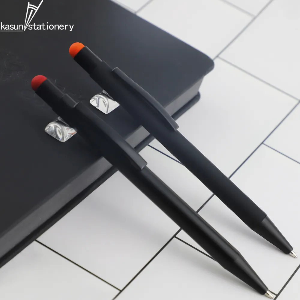 لون مخصص أسود-قلم ستيلوس مع ، أقلام هدايا ترويجية إنتاج سريع RTS