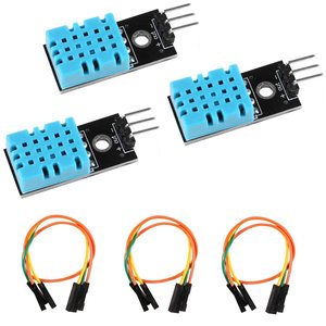 DHT11 Sensor de temperatura y humedad 3,3 V-5V Medida de humedad 20%-95% Medida de temperatura 0-50 grados Celsius