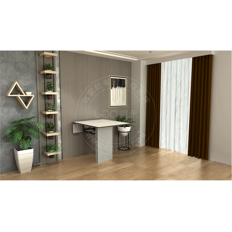 Muebles para el hogar blanco lloguer de montaje en pared de escritorio plegable de madera Mesa mesa plegable con la cama de murphy