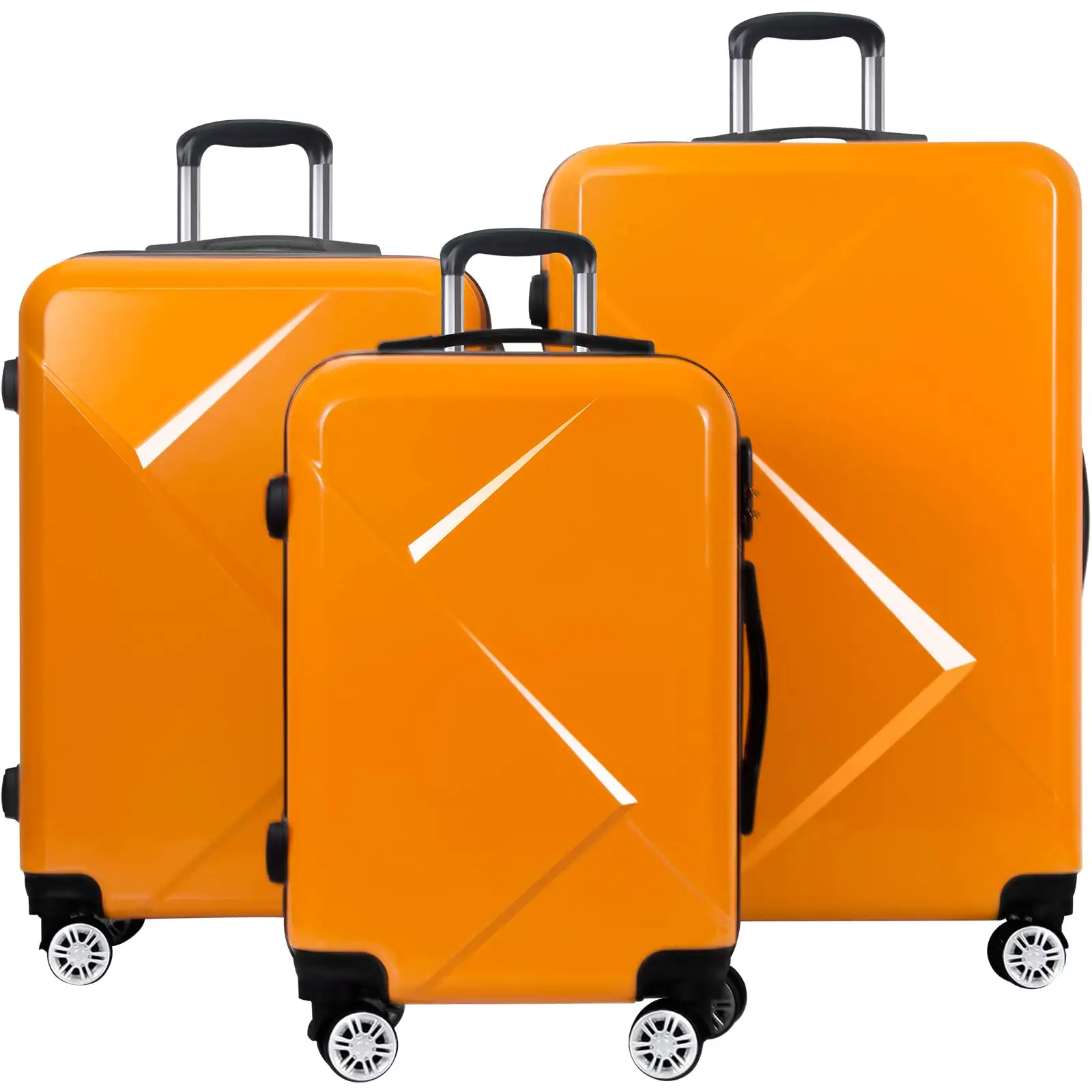 Bagaglio da viaggio ABS + PC Carry on Trolley borse saling a caldo resistente impermeabile donna valigia uomo Spinner ruote set bagagli