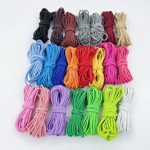 Banda elástica de 3mm/4mm, cuerda de goma elástica colorida, cordón para ropa, Cuerdas elásticas, cuerdas de primavera, costura