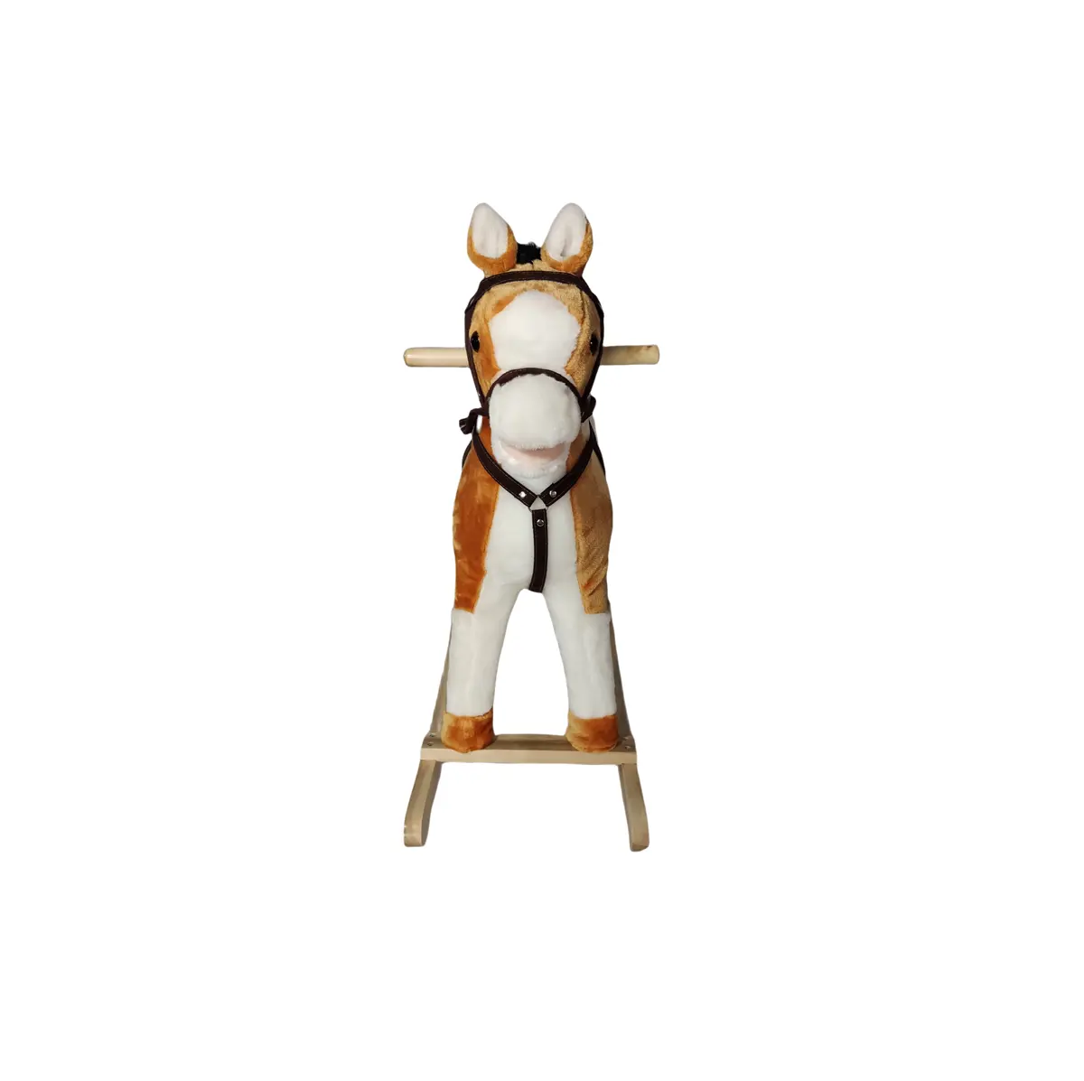 Professionale nuovo cavallo a dondolo manicure sedia a cavallo in legno antico più colori peluche cavallo a dondolo
