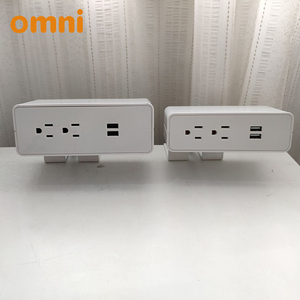 办公桌用多色桌面立方体2A插头插座2 USB充电器电源板插座 - Product Image 4