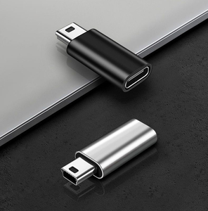 铝合金USB C型母对迷你USB 5p T公对母c型对公迷你usb 5p连接器适配器 - Product Image 4