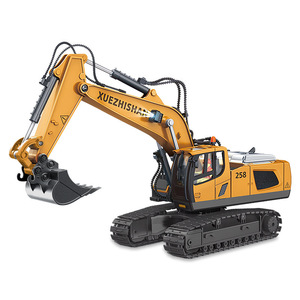 2.4G elektrikli uzaktan kumanda alaşım iş makinesi ekskavatör buldozer sürüklenen özelliği RC araba modeli oyuncak Boys için - Product Image 5