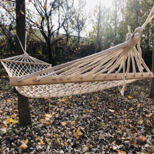 Bán Buôn Trọng Lượng Nhẹ Xách Tay Gấp Cắm Trại Đu Võng Nylon Ngoài Trời An Toàn Net Cây Trên Không Treo Có Thể Gập Lại 120-180Kg - Product Image 5