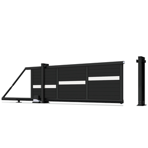 Cổng Trượt Tự Động Bằng Hợp Kim Nhôm Giá Xuất Xưởng Thiết Kế Hiện Đại Mới Ngoài Trời Cho Nhà Ở - Product Image 4