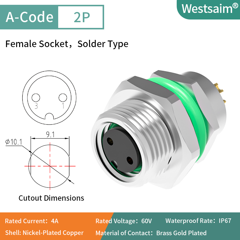 M8-A-2 female M10*1.0