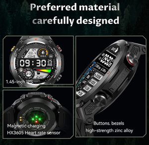 Dafit นาฬิกาติดตามการออกกำลังกายอัจฉริยะสำหรับ KC82, จอแสดงผล IPS เครื่องวัดอัตราการเต้นของหัวใจสำหรับโทร IP67กันน้ำเคสแม่เหล็กอัลลอย - Product Image 2