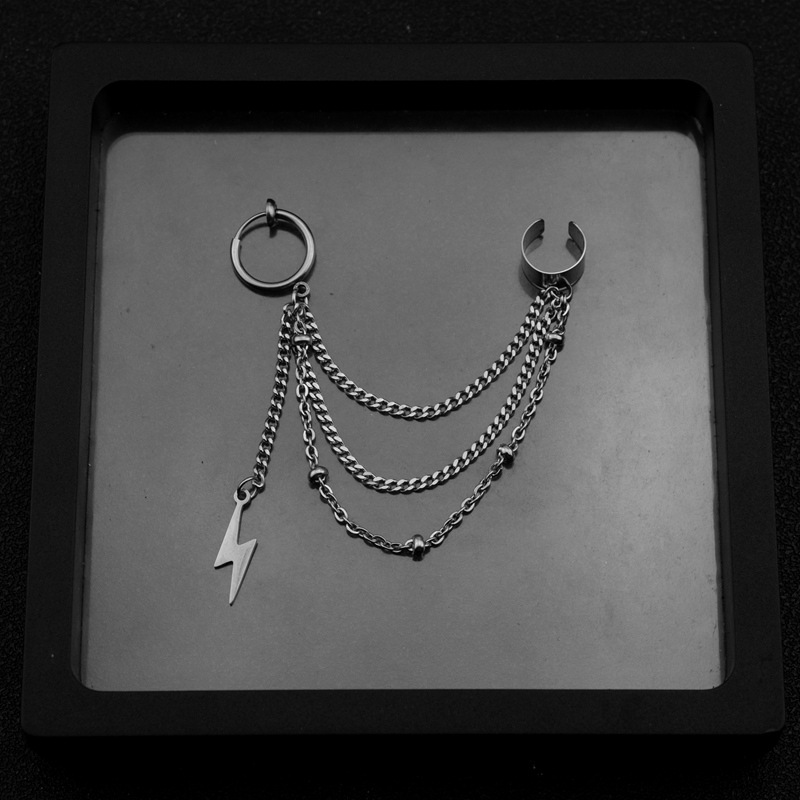 E024-S4 (One no ear hole an earring)