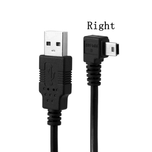 新的迷你USB 90度上下左直角USB 2.0用于相机MP4平板电脑的公电缆 - Product Image 4