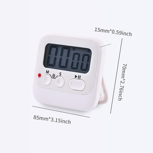 Mini Magnetic Digital Küchen timer Tasche Countdown Kühlschrank Magnet Alarm funktion LCD Square Kunststoff Elektronischer Typ - Product Image 6