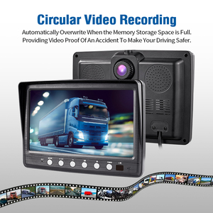 半卡车拖车1080p & 720p分辨率AHD传感器闭路电视后视镜摄像头 - Product Image 3