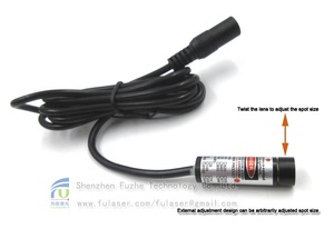 红点激光模块670nm 0.4mW 1mw 5mw 10mw可调红色光斑二极管模块定位灯 - Product Image 4