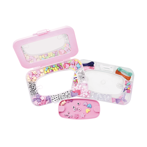 Cô Gái Handmade Beading Quà Tặng Set Với Hộp Gương Trẻ Em Đồ Trang Sức Tự Làm Bộ Dụng Cụ Cho Trẻ Em Làm Vòng Tay Hạt Vòng Cổ Nhà Sản Xuất Đồ Chơi - Product Image 5