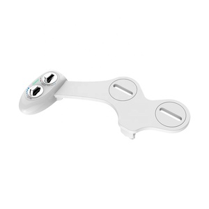 HaoEhhl OEM/ODM Roll Over <strong>Image</strong> to Zoom in SlimEdge Simple <strong>Bidet</strong> Toilet Attachment in White with Dual Nozzle, Fresh Water Spray - Product Image 4