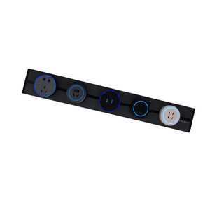New Design Aluminum Wall Power Track <strong>Embedded</strong>/open Installation Power Track <strong>System</strong> Office Kitchen <strong>Use</strong> Power Track Socket - Product Image 1