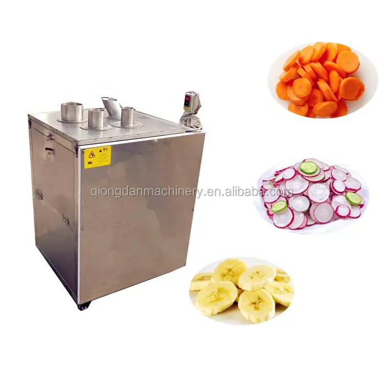 Commercial Chili pepper ring slicing machine Banana push-down slicer Potato Yam Radish Carrot chips cutter