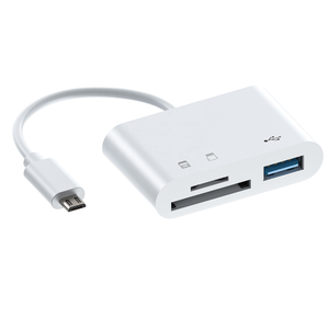 读卡器3合1全多USB 2.0/Type-C u盘tf卡读卡器手机摄像头OTG适配器 - Product Image 1
