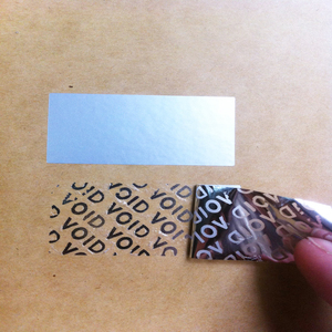 Customized Sticker Warranty Seal Sticker Void Blue <strong>Red</strong> <strong>Color</strong> Security Bar <strong>Code</strong> Label Anti-counterfeit Sticker Label - Product Image 4