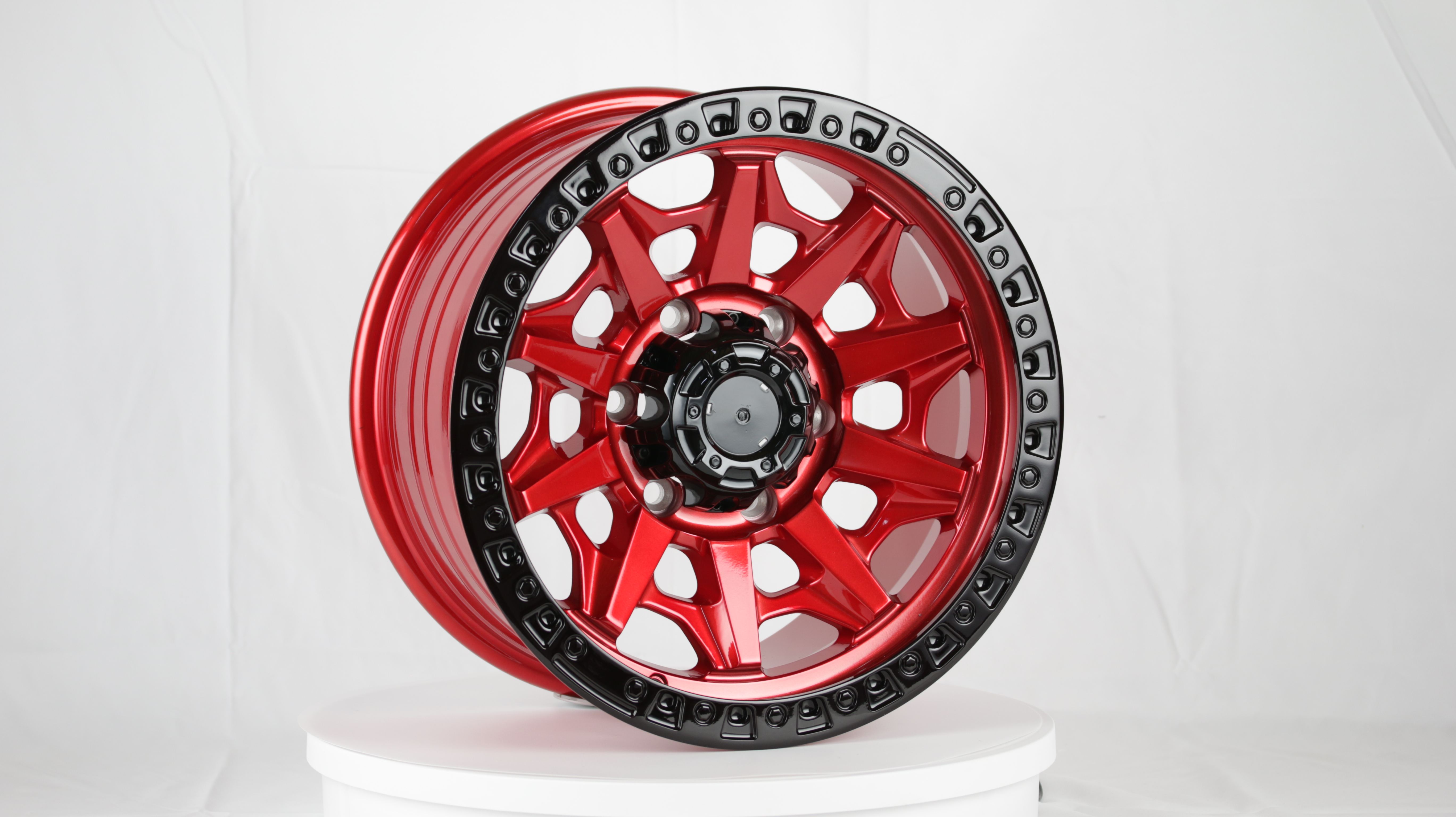 Candy red+matte black side