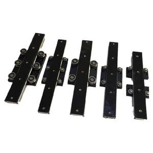 Bloque de riel deslizante de doble eje negro con cuatro ruedas, bloque de riel de guía lineal CNC, movimiento y bloque de cojinete, bloque de cojinete de rueda - Product Image 1