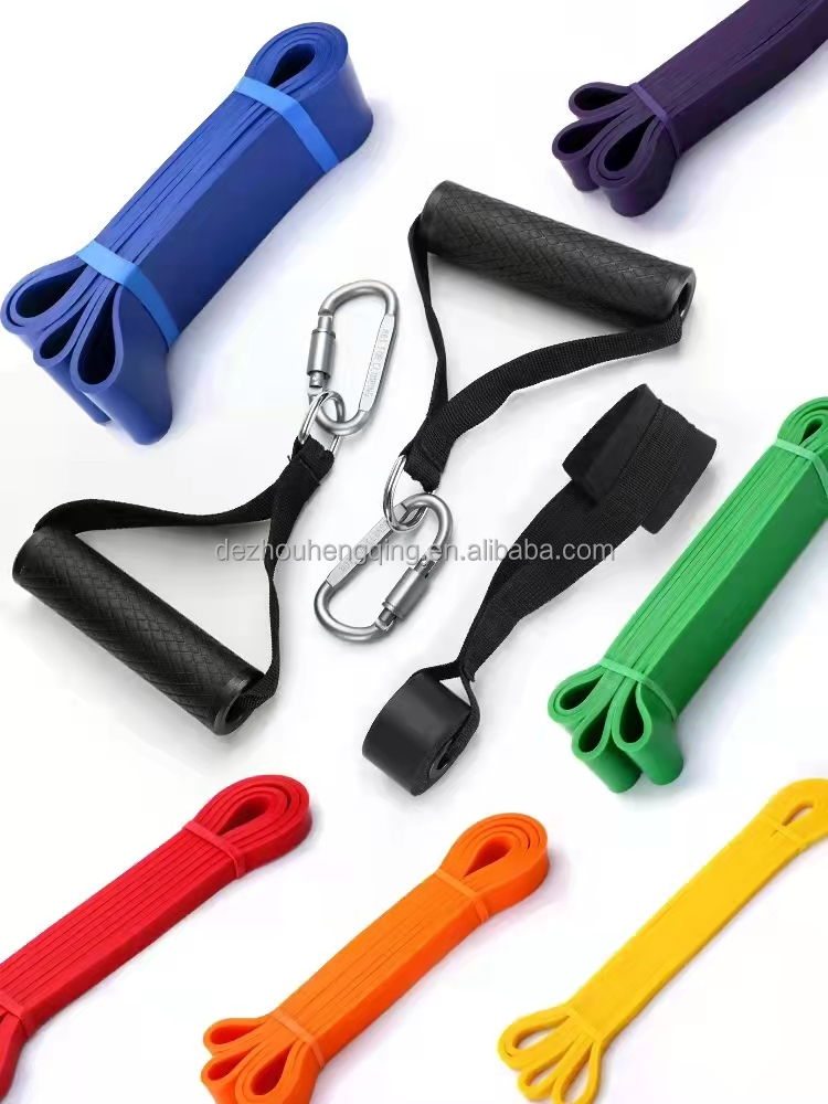 Rubber Loop Gym Fitness Elastic Workout Bands Heavy Duty Resistance Band set for Yogaa  Exercise