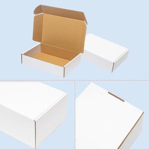 25-Pack White Corrugated Cardboard Mailer Boxes 7x5x2\&quot; High-End Shipping Boxes for Small Business &amp; Literature Mailer <strong>Box</strong> - Product Image 1
