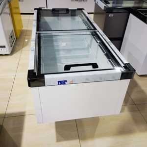 1.6m thương mại siêu thị đảo hiển thị tủ đông trường hợp làm mát trực tiếp Lò mổ bán thịt đảo tủ đông - Product Image 5