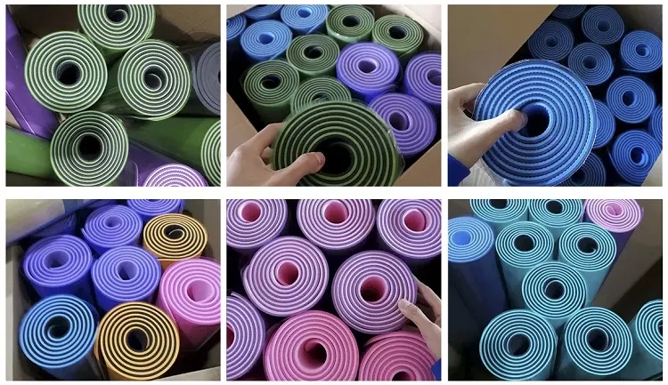 Fitness Pilates Organic Tpe Yoga Mat Wodoodporna antypoślizgowa niestandardowe logo 1