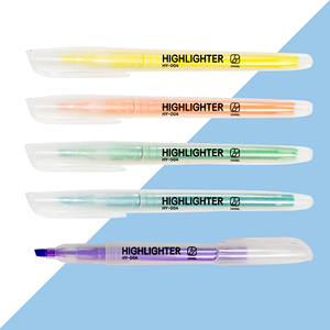 Evidenziatore, evidenziatore trasparente con punta a scalpello trasparente, evidenziatore Stick, assortito, colore Neon - Product Image 4