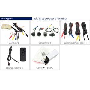 热卖车载dvr 360系统，带4pcs 180摄像机2D显示倒车辅助360度摄像机dvr - Product Image 6