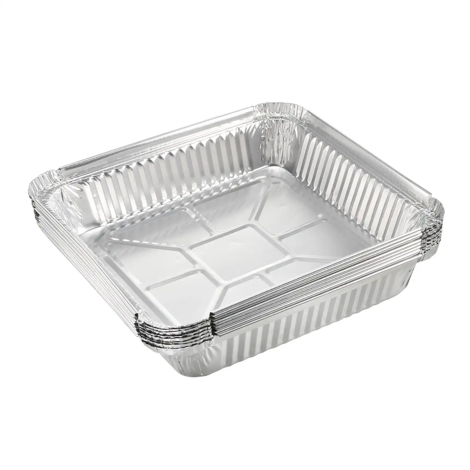 Contenedores/caja de alimentos de grado alimenticio, 450mL, 500ml, 750ml, papel de aluminio para llevar, bandeja/bandeja para hornear de papel de aluminio desechable personalizada