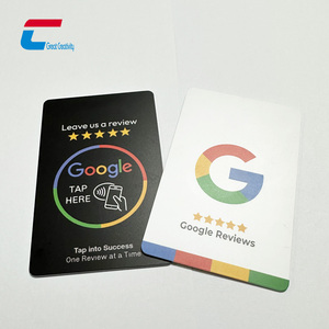 Custom Printing Programmable QR <strong>Code</strong> Social Media 13.56mhz NFC Google Review Card - Product Image 3
