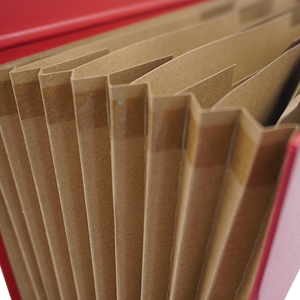 Gran oferta, organizador de documentos de papel de alta calidad de fábrica, caja de carpetas de archivos de acordeón en expansión con asa, logotipo personalizado - Product Image 3