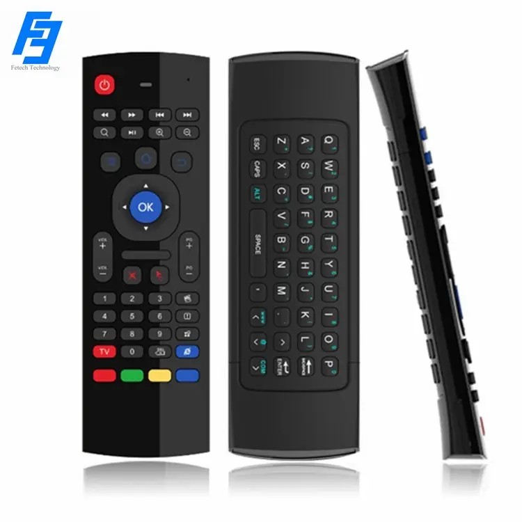 Tastiera senza fili 2.4G MX3 Telecomando Android per Android TV Box/PC/Smart TV/Proiettore/HTPC/All-in-one PC Smart TV con Telecomando