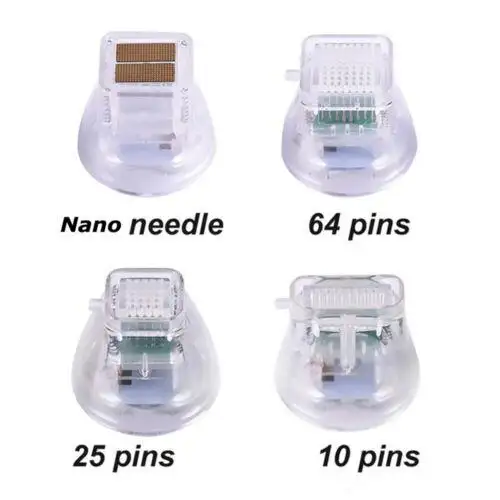 Cartuchos descartáveis de microagulhas RF Ouro fracionário Micro pontas de agulhas de rádio fracionário 10 pinos/25 pinos/64 pinos/Nano