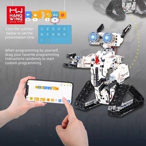 Multifunctional 467PCS DIY 2.4GHz Remote Control <strong>Building</strong> Blocks <strong>Robot</strong> with Mobile App Intelligence Educational Toy for Children - Product Image 5