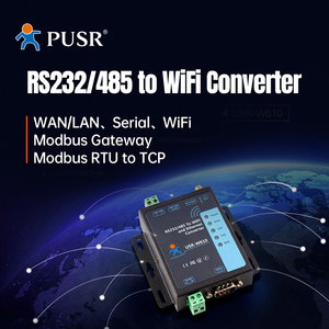 Convertidor Industrial Serial RS232 RS485 a WiFi/Ethernet, servidor de dispositivo serie Modbus RTU a TCP Gateway, puertos 1LAN - Product Image 2