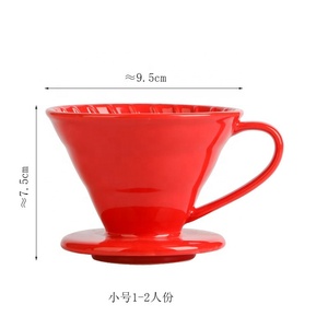 可重复使用的陶瓷倒在咖啡滴头1-2杯玻璃水瓶大咖啡过滤咖啡制作套装 - Product Image 6