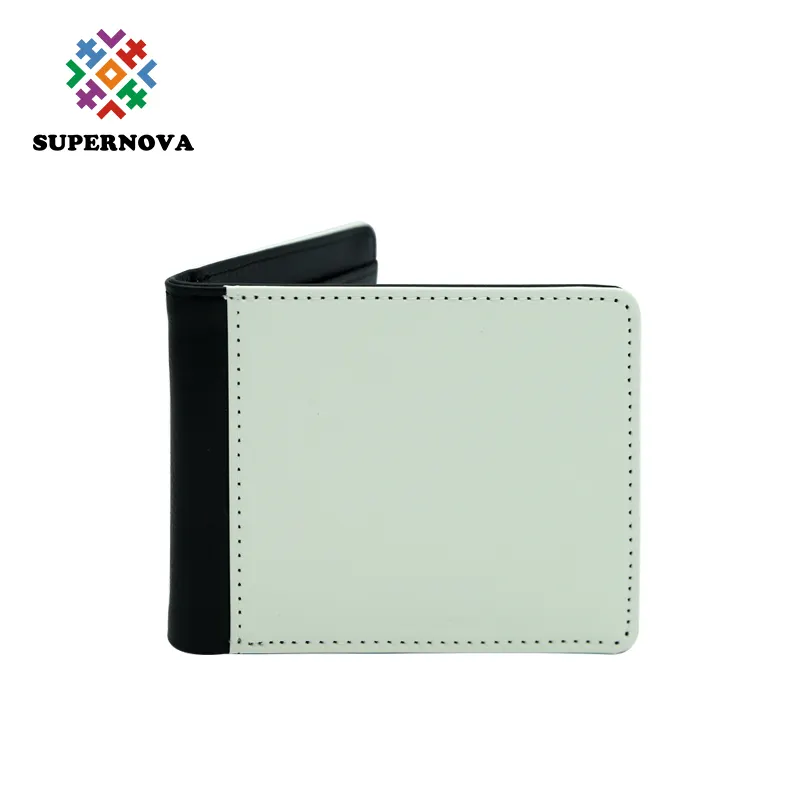 Productos de sublimación SUPERNOVA, Cartera de sublimación en blanco, MEN-DB002 de cuero para sublimación