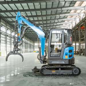 Frete Grátis Chinês Mini Escavadeiras Escavadeira Escavadeira 3.5 Ton Roda para Mine Channel Trabalho de Construção - Product Image 6