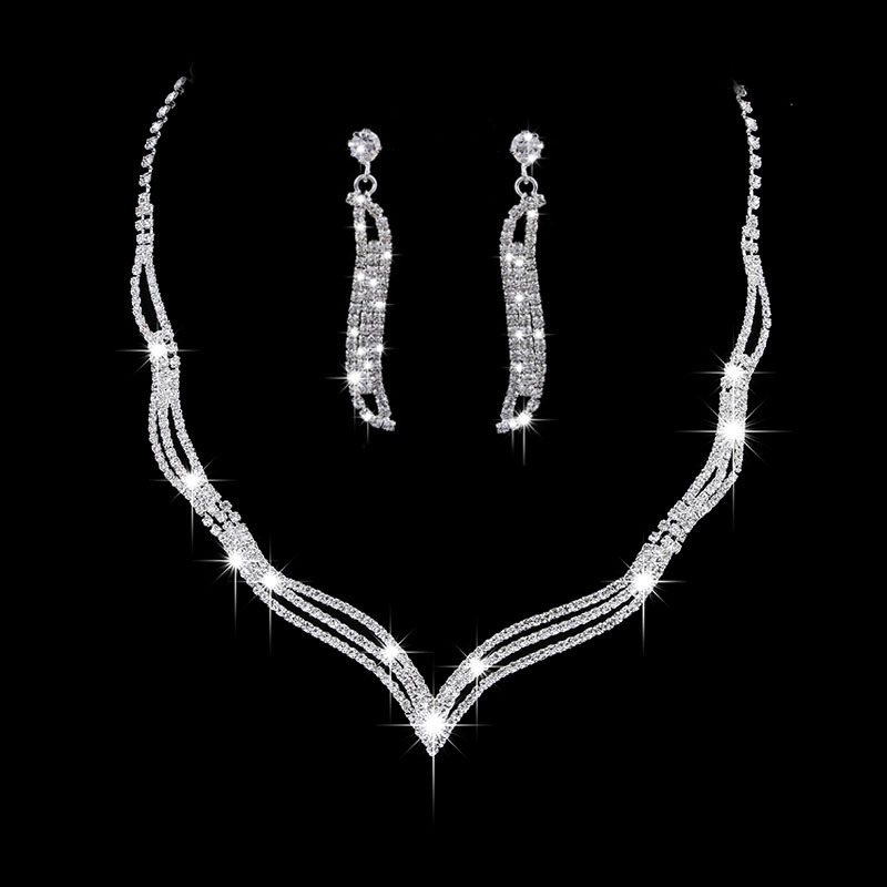 A (necklace+stud Earing)