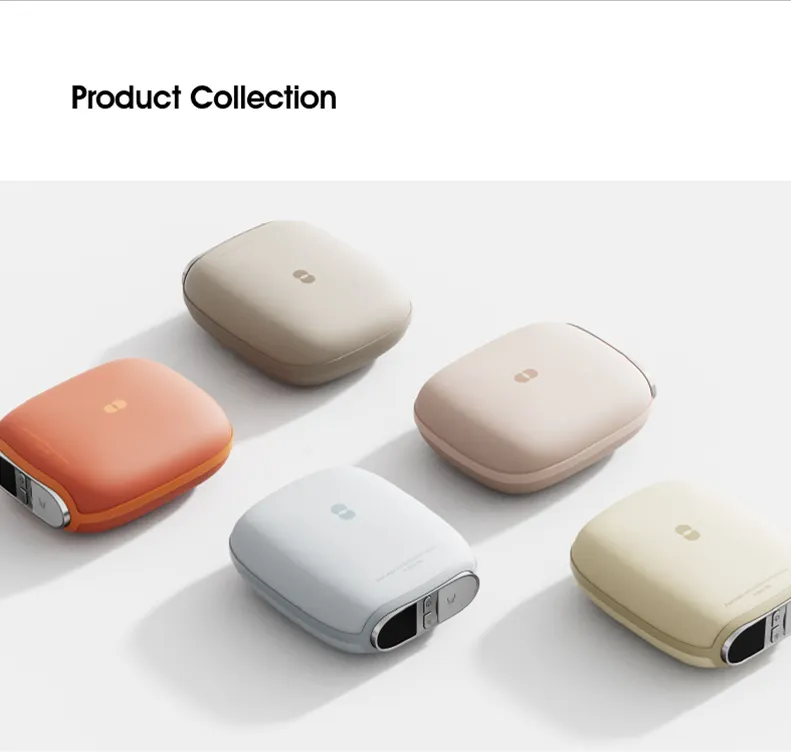 SOLVE N6 מחממי ידיים לשימוש חוזר מותאמים אישית חבילות חום 10000 mah מחמם ידיים USB נטען חדש