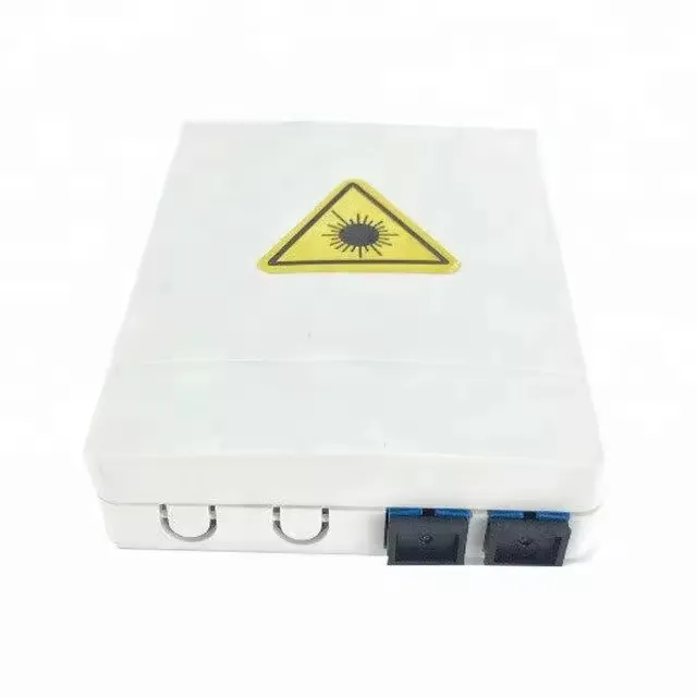 Factory Wholesale FTTH Faceplate 2 Core Mini Terminal Box Home Wall Mounted