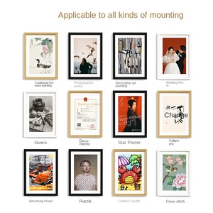 <strong>Large</strong> 12-inch Wooden Photo <strong>Frame</strong> for <strong>DIY</strong> A3 Flip <strong>Frame</strong> A4 Size Wall Hanging 4 Open Mounted Picture <strong>Frame</strong> - Product Image 4