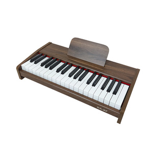 Rendimiento profesional Piano simulado de 37 teclas Mini teclado electrónico de 2,2 centímetros Sensor táctil de madera