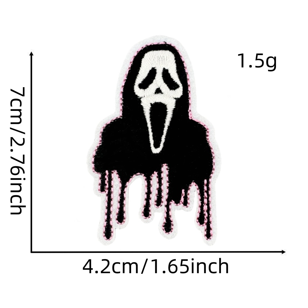 Patch en tissu squelette 1
