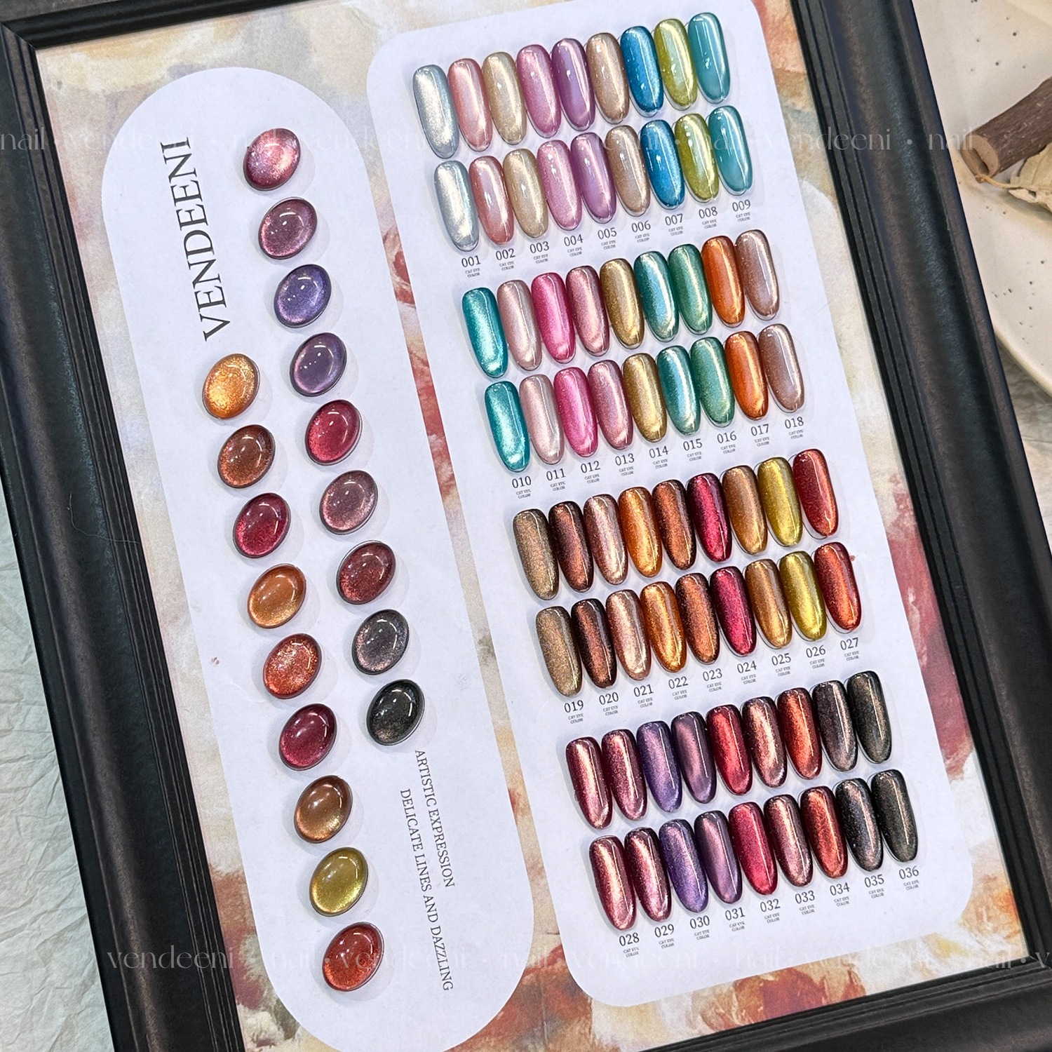 36 color/set 5# cat eye gel