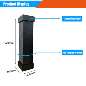 Einzelhandel geschäft 4-seitig drehbares Steck brett hängend 360-Grad-Plattenspieler rotierender Displayst änder - Product Image 4